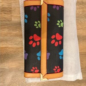 Colorful Paw Print Women's Wallet